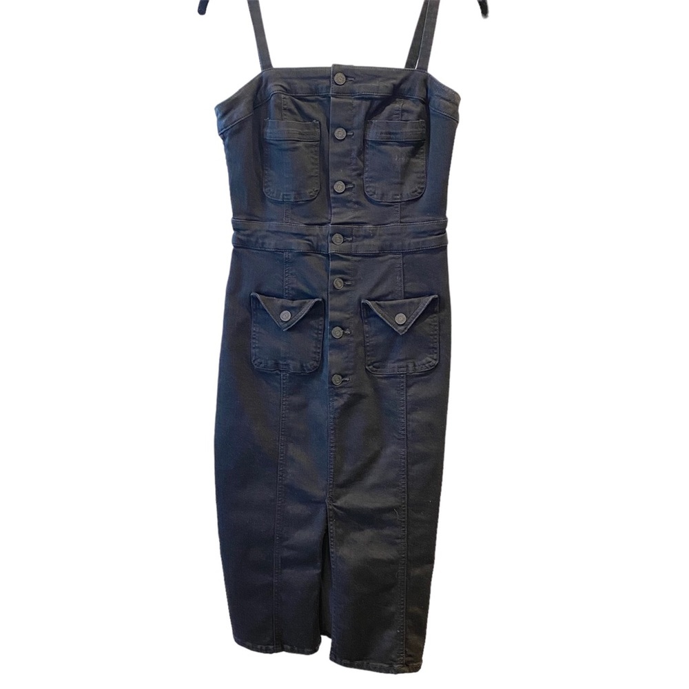 Mother Denim Black Midi Dress